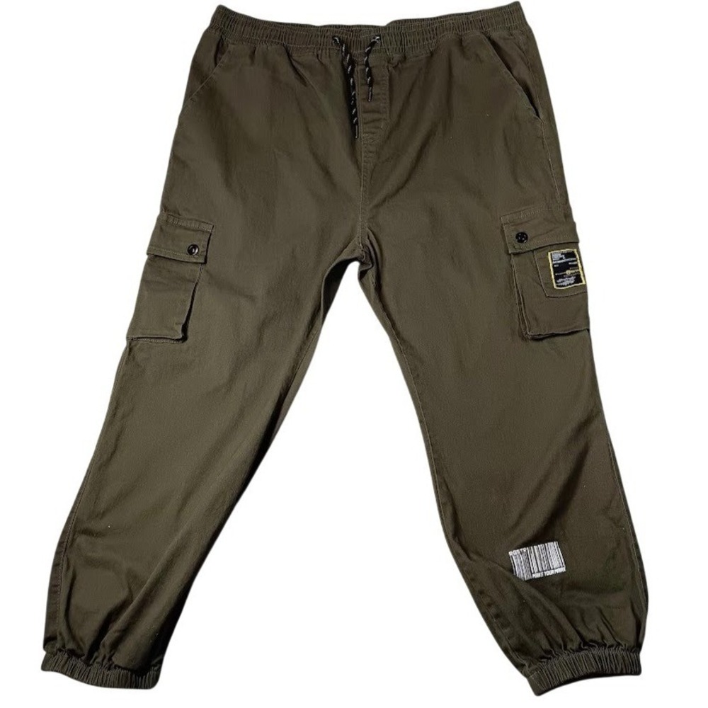 RGSTR Pants Mens 3XL Green Cargo Jogger Drawstring Elastic Waist Cuffed